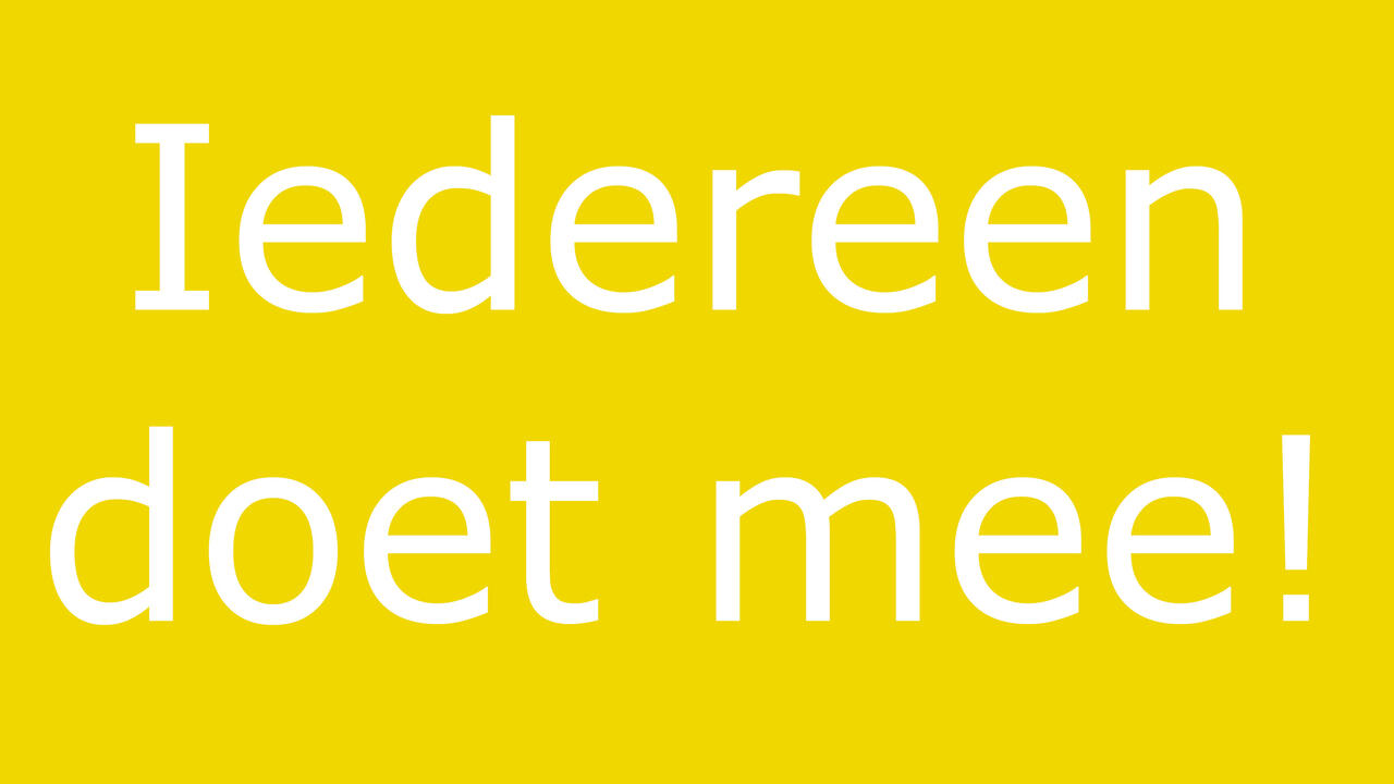 Iedereen doet mee